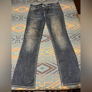 Wrangler Faded Indigo Boot Cut Jeans